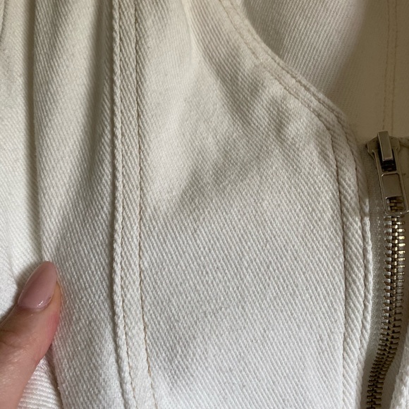 white denim romper - Picture 4 of 4